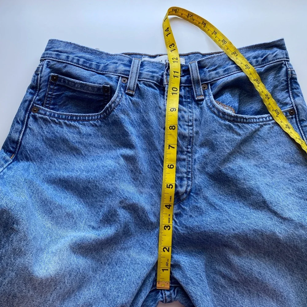 Denim Forum The Joni High Rise Loose 28L Woman 27 Medium Wash Streetwear Preppy - Picture 12 of 16